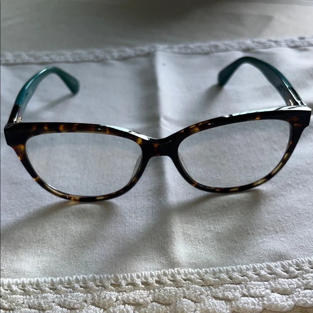 Kate Spade Karlee FZL Havana Turquoise Reading Eyeglasses